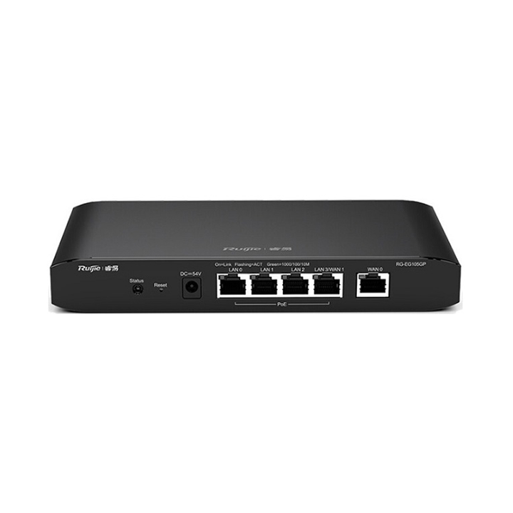 Router Smart Gateway 5 cổng PoE REYEE RUIJIE RG-EG105G-P