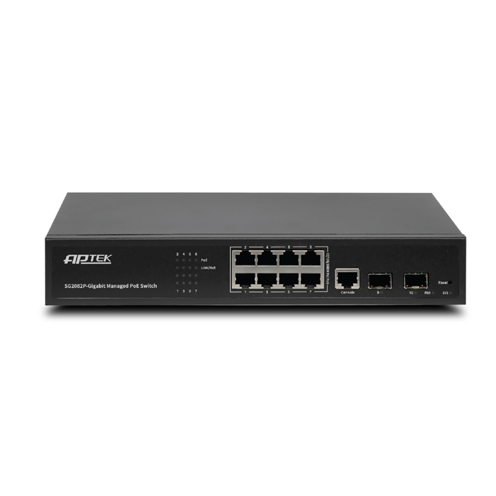 Managed Switch 8 Port Gigabit PoE APTEK SG2082P