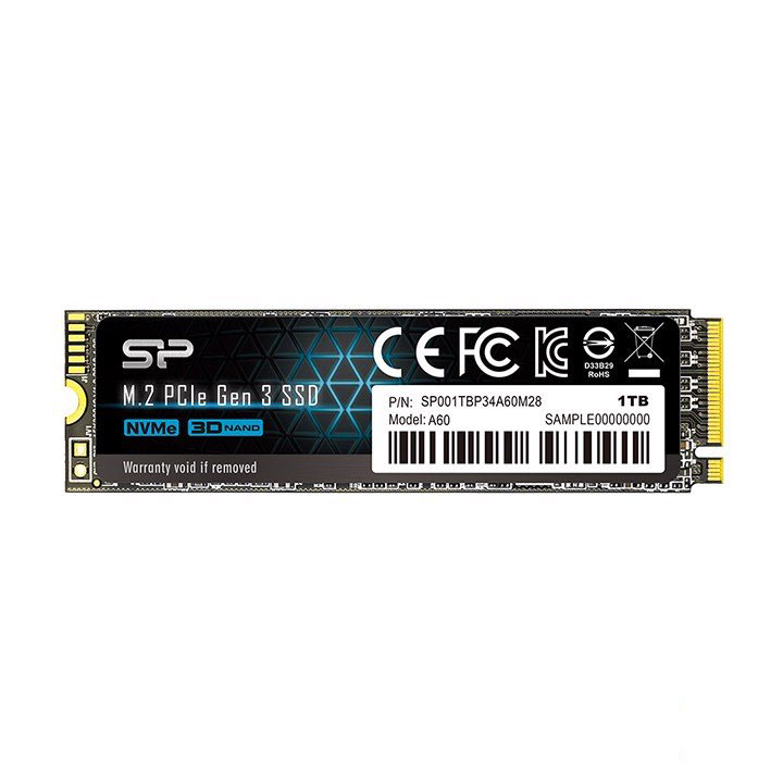 Ổ cứng SSD Silicon A60 1TB M2.PCIe 3x4 (SP001TBP34A60M28)