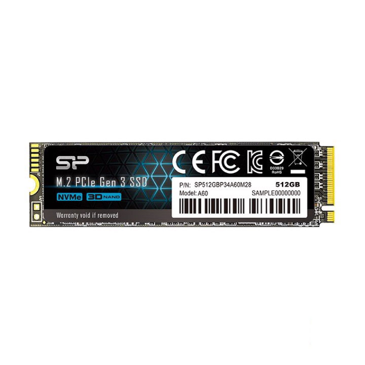 Ổ cứng SSD Silicon A60 512GB M2.PCIe 3x4 (SP512GBP34A60M28)