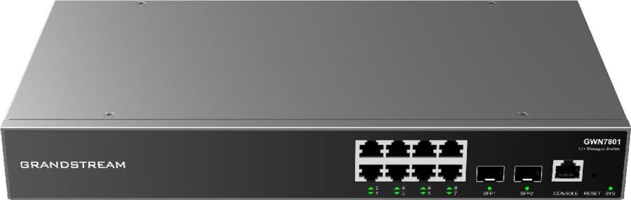 Switch 8 cổng Gigabit Layer 2+ Grandstream GWN7801