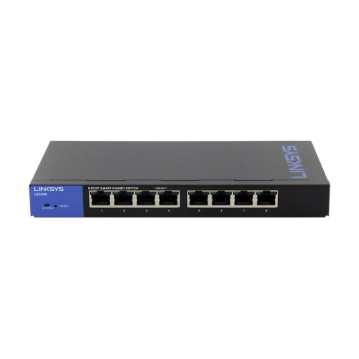 Smart Managed Switch 8 cổng Gigabit Linksys LGS308