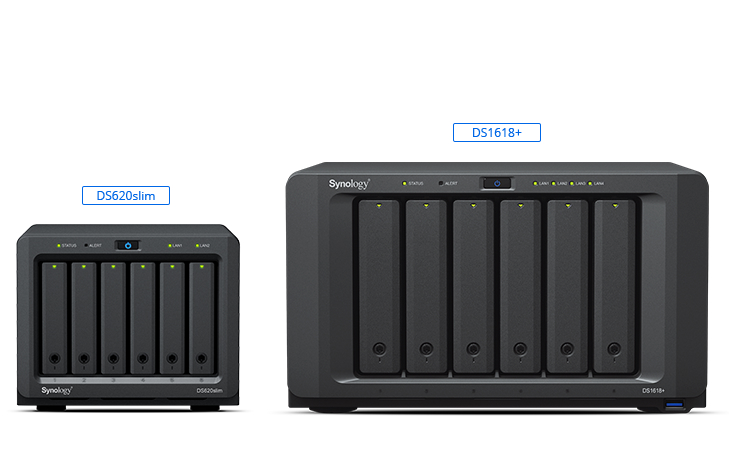 Thiết bị lưu trữ NAS Synology DS620slim 6 bay