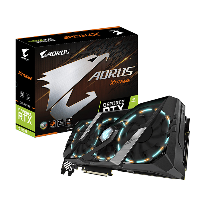 Card màn hình Gigabyte GeForce RTX 2080Ti 11GB GDDR6 AORUS Xtreme (GV-N208TAORUS X-11GC)