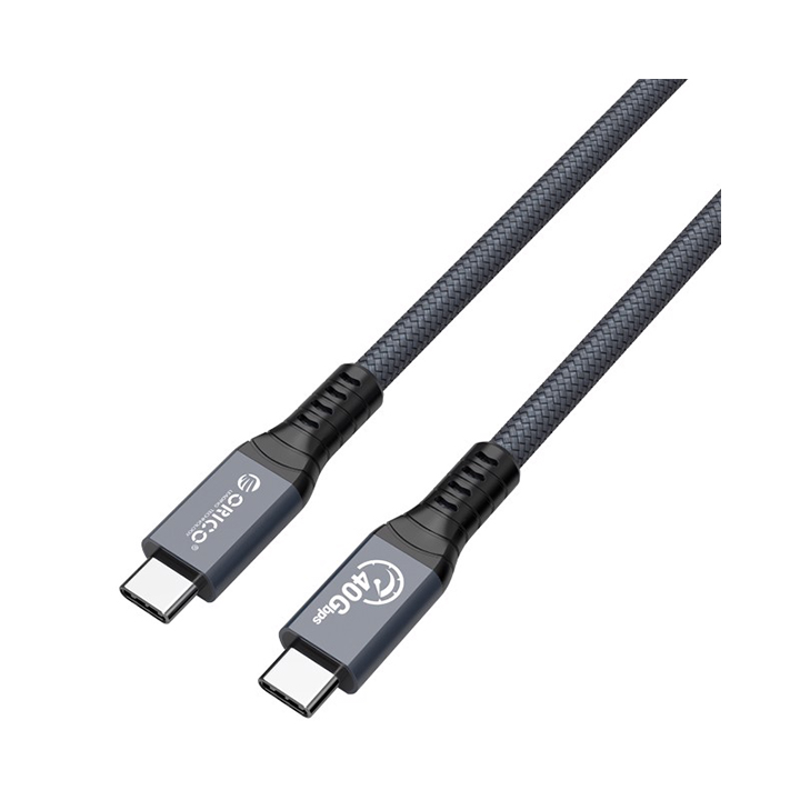 Cáp Thunderbolt4 Type-C 0.3m ORICO TBZ4-03-GY-BP