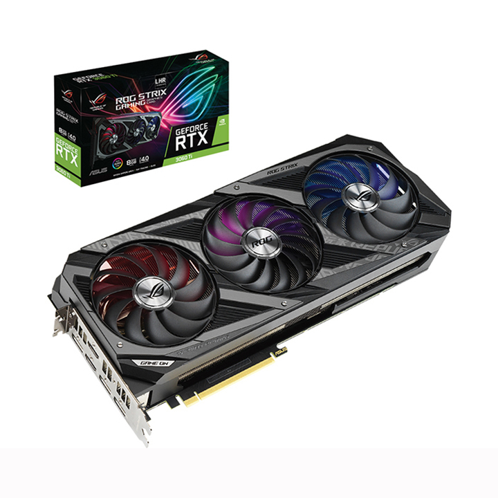 Card màn hình Asus ROG STRIX GeForce RTX 3060 Ti  V2 8GB GAMING GDDR6