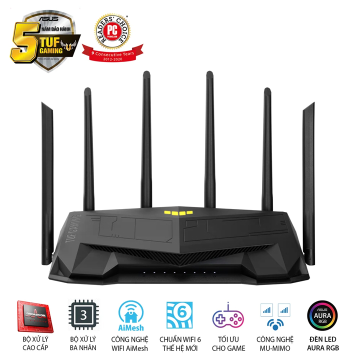 Gaming Router WiFi 6 ASUS TUF Gaming TUF-AX5400