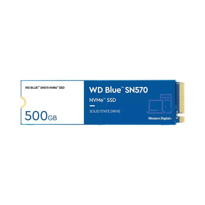 Ổ cứng SSD WD Blue SN570 500GB M2 NVMe PCIe Gen3x4 WDS500G3B0C