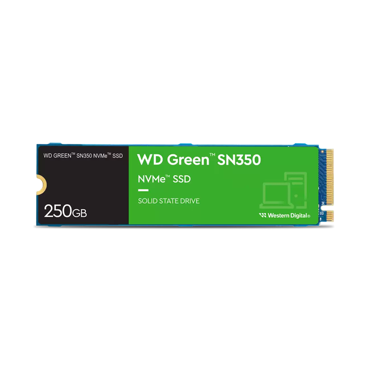 Ổ cứng SSD WD Green SN350 PCIe Gen3 x4 NVMe M.2 250GB WDS250G2G0C