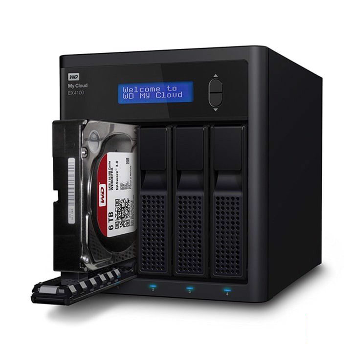 Thiết bị lưu trữ NAS WD My Cloud EX4100 0TB WDBWZE0000NBK-SESN