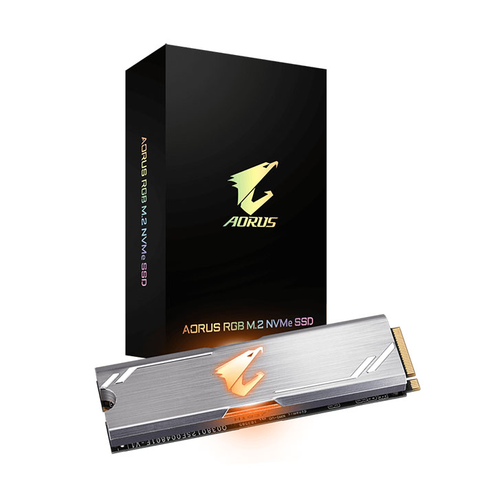 Ổ Cứng SSD Gigabyte AORUS RGB 512GB M.2 2280 PCIe NVMe Gen3 x4 GP-ASM2NE2512GTTDR