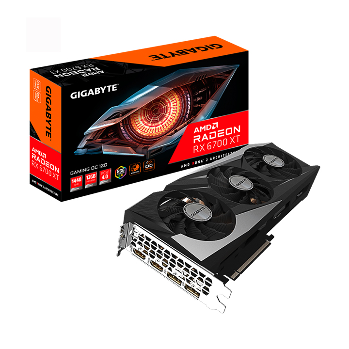 Card màn hình Gigabyte Radeon™ RX 6700 XT GAMING OC 12G R67XTGAMING OC-12GD