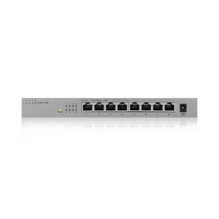 Unmanaged Switch 8 Port 2.5GbE Zyxel MG-108