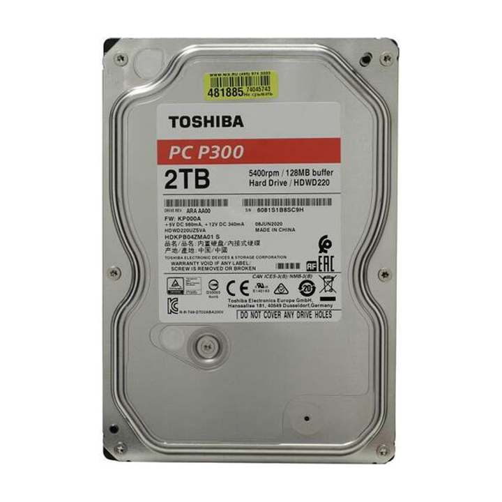 Ổ cứng HDD Toshiba 2TB HDWD220UZSVA 3.5inch dành cho PC