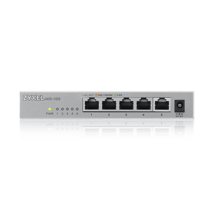 Unmanaged Switch 5 Port 2.5GbE Zyxel MG-105