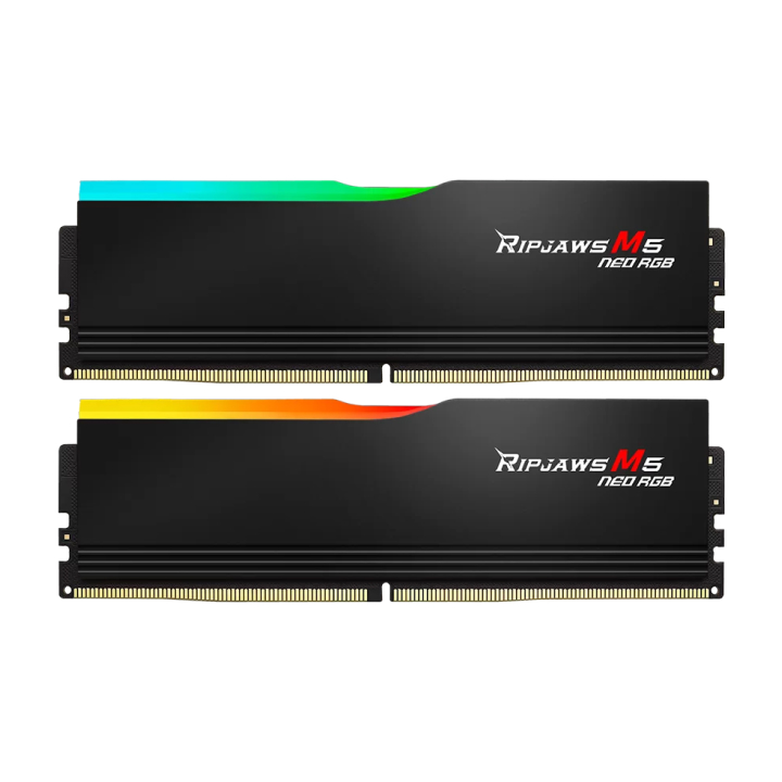 Ram PC G.SKILL Ripjaws M5 Neo RGB F5-6000J3648D16GX2-RM5NRK (32GB (2x16GB) DDR5 6000MHz)