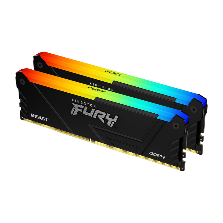 Ram PC Kingston Fury Beast RGB KF436C18BB2AK2/32 (32GB (2x16GB) DDR4 3600MHz)