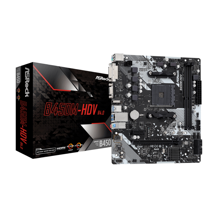 Mainboard Asrock B450M-HDV R4.0 (AMD)