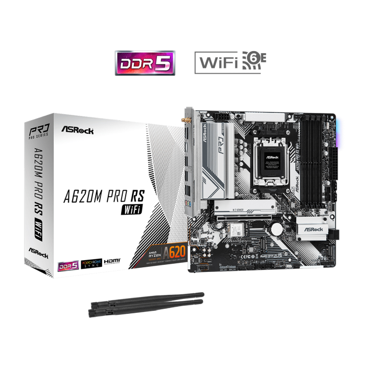 Mainboard ASRock A620M Pro RS WiFi (AMD)