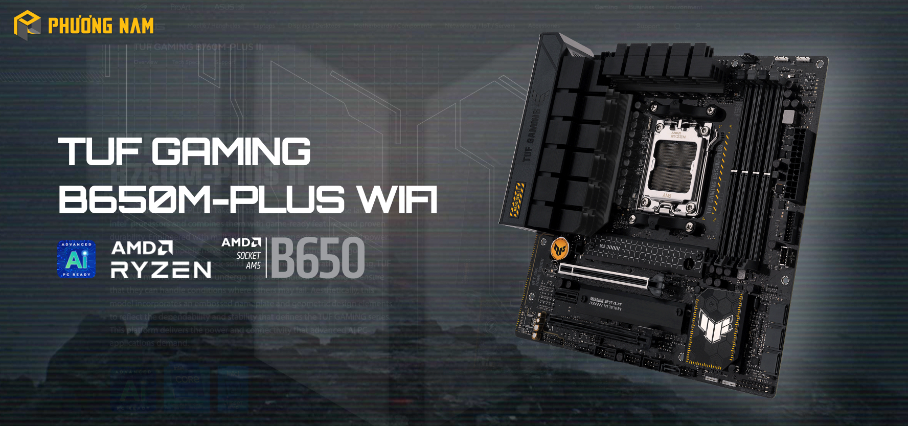 Mainboard Asus TUF GAMING B650M-PLUS WIFI