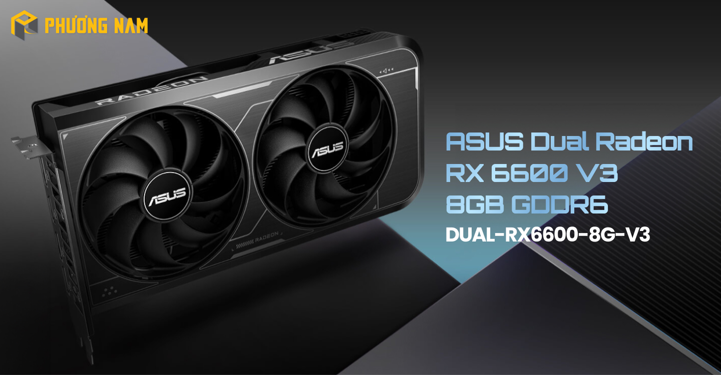 ASUS Dual Radeon RX 6600 V3 8GB GDDR6 (DUAL-RX6600-8G-V3)