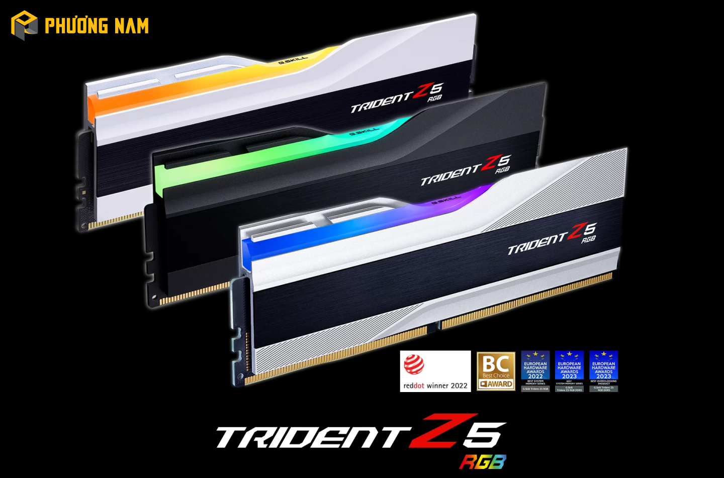 Ram PC G.SKILL Trident Z5 RGB F5-5200J4040A16GX2-TZ5RK (32GB(2x16GB) DDR5 5200MHz)