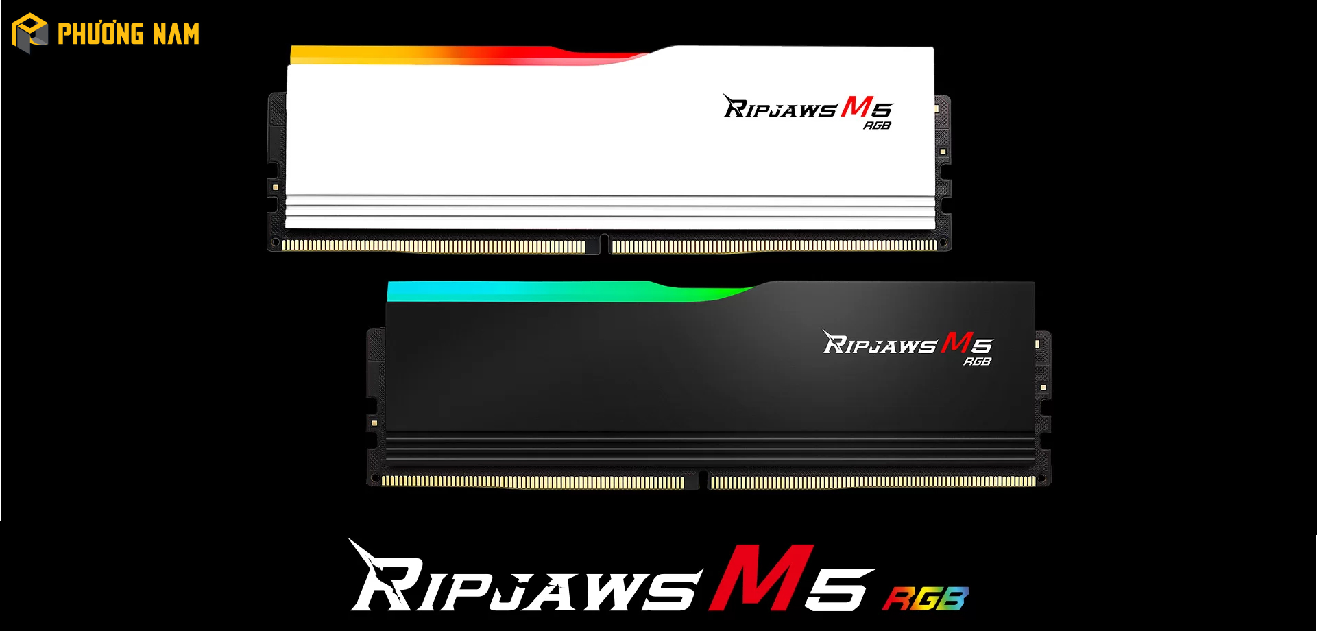 Ram PC G.SKILL Ripjaws M5 RGB F5-6000J3648D16GX2-RM5RK (32GB (2x16GB) DDR5 6000MHz)