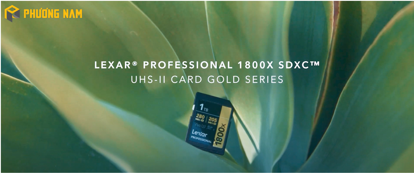 Thẻ nhớ SDXC Lexar 64GB Professional 1800x UHS-II Card GOLD LSD1800064G-BNNNG