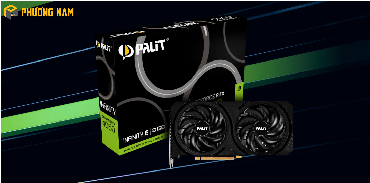 Card màn hình Palit GeForce RTX 4060 Infinity 2 8GB GDDR6 (NE64060019P1-1070L)