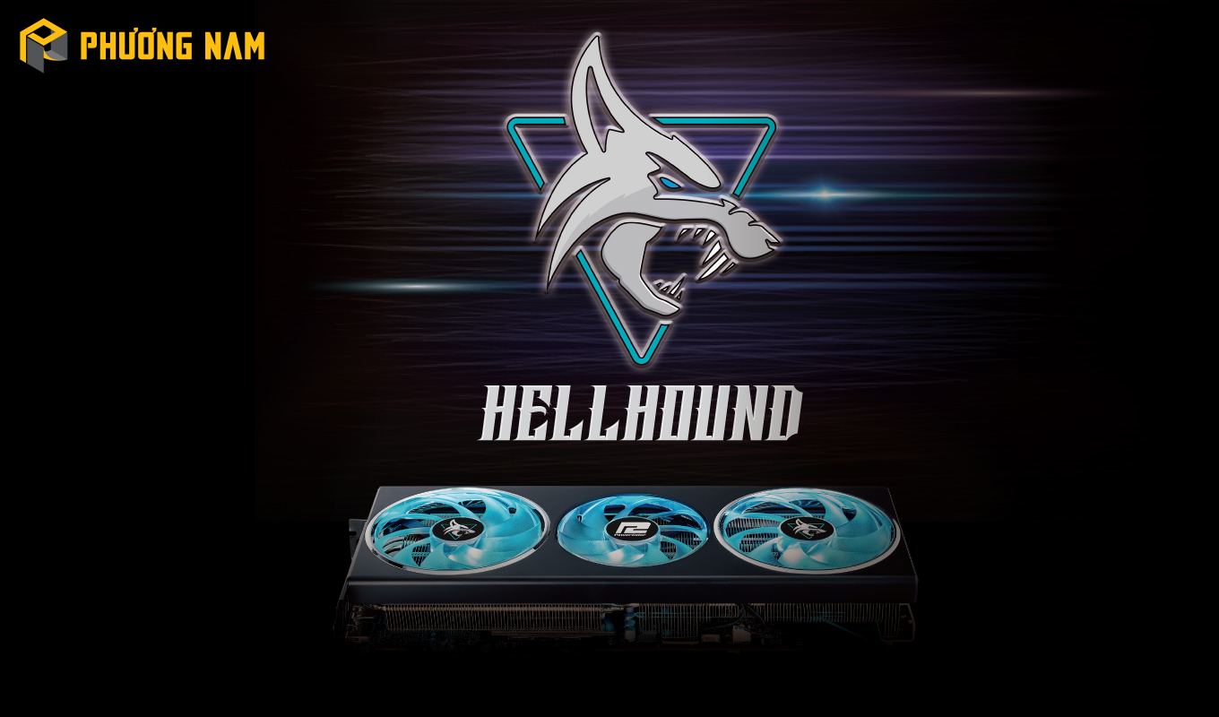 Card màn hình PowerColor Hellhound AMD Radeon RX 7800 XT 16GB GDDR6 (RX7800XT 16G-L/OC)