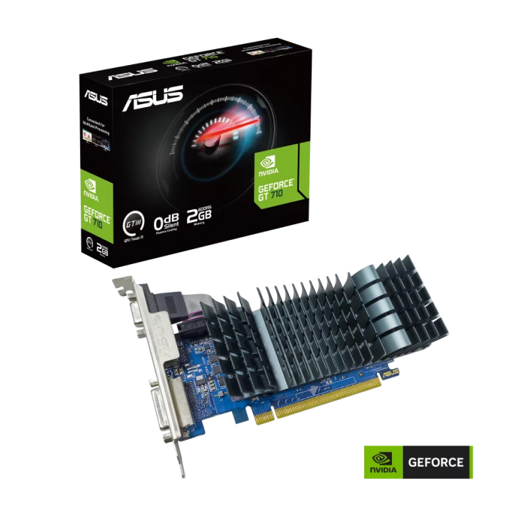 Card màn hình Asus GeForce GT 710 2GB GDDR5 EVO (GT710-SL-2GD5-BRK-EVO)