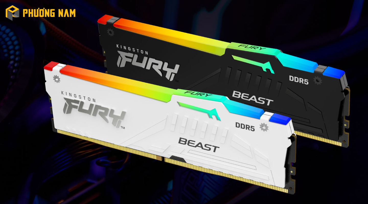 Ram PC Kingston Fury Beast Black RGB KF556C40BBAK2-64 (64GB 5600MHz DDR5)