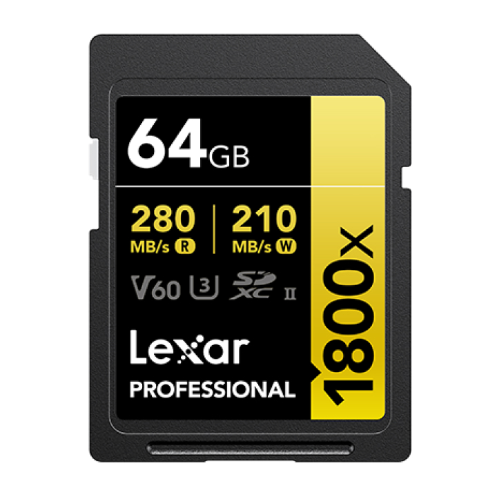 Thẻ nhớ SDXC Lexar 64GB Professional 1800x LSD1800064G-BNNNG