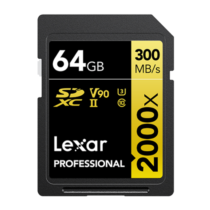 Thẻ nhớ SDXC Lexar 64GB Professional 2000x LSD2000064G-BNNNG