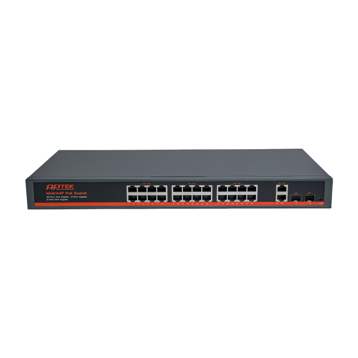 Switch 24 Cổng PoE Gigabit APTEK SG1244P