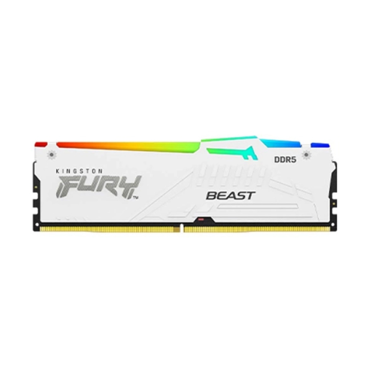 Ram PC Kingston Fury Beast White RGB KF552C40BWA-16 (16GB DDR5 5200MHz)