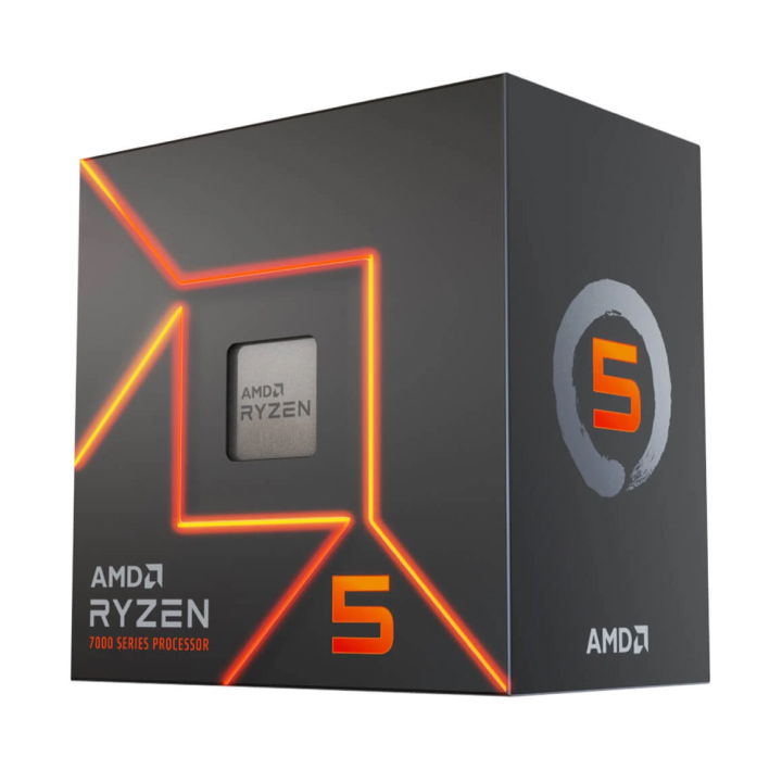 CPU AMD Ryzen 5 7500F (up to 5.0GHz, 6 nhân, 12 luồng, 32MB) - AM5 - 100-100000597BOX