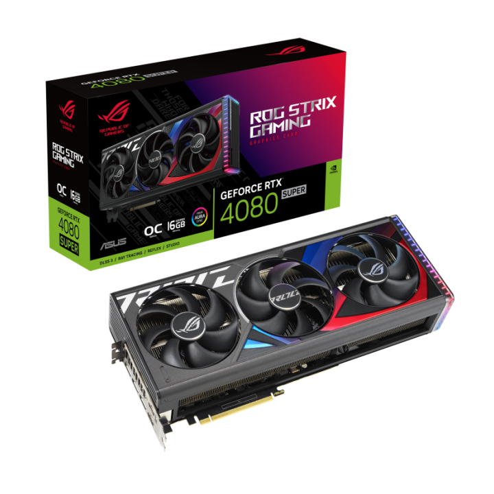 Card màn hình Asus ROG Strix GeForce RTX 4080 SUPER 16GB GDDR6X OC Edition (ROG-STRIX-RTX4080S-O16G-GAMING)