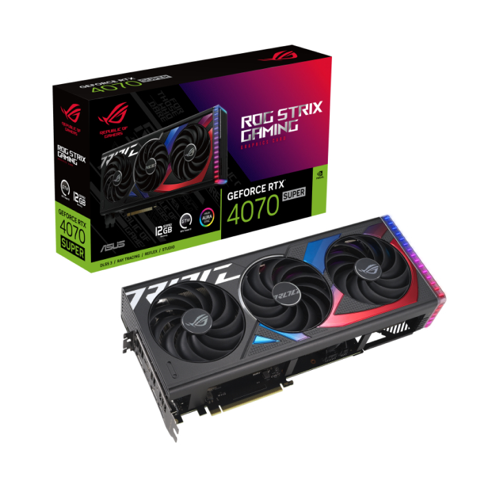 Card màn hình Asus ROG Strix GeForce RTX 4070 SUPER 12GB GDDR6X (ROG-STRIX-RTX4070S-12G-GAMING)