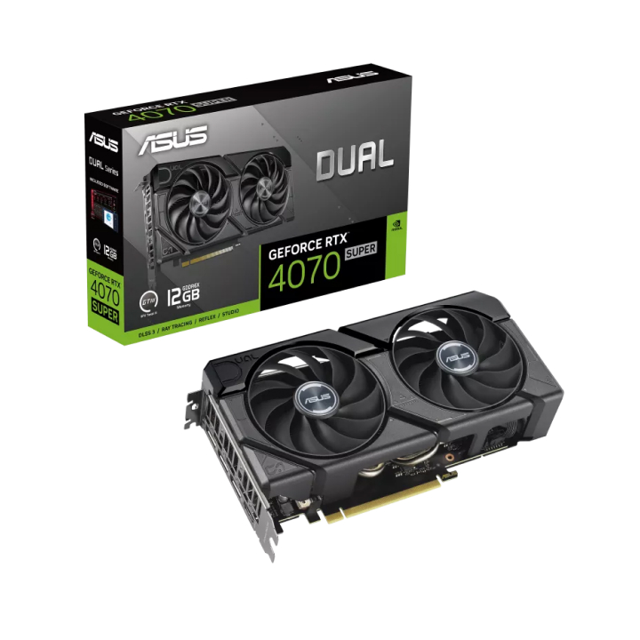 Card màn hình ASUS Dual GeForce RTX™ 4070 SUPER EVO 12GB GDDR6X (DUAL-RTX4070S-12G-EVO)