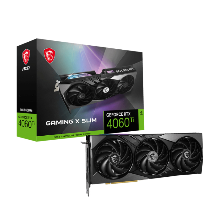 Card màn hình MSI GeForce RTX 4060 Ti GAMING X SLIM 16G