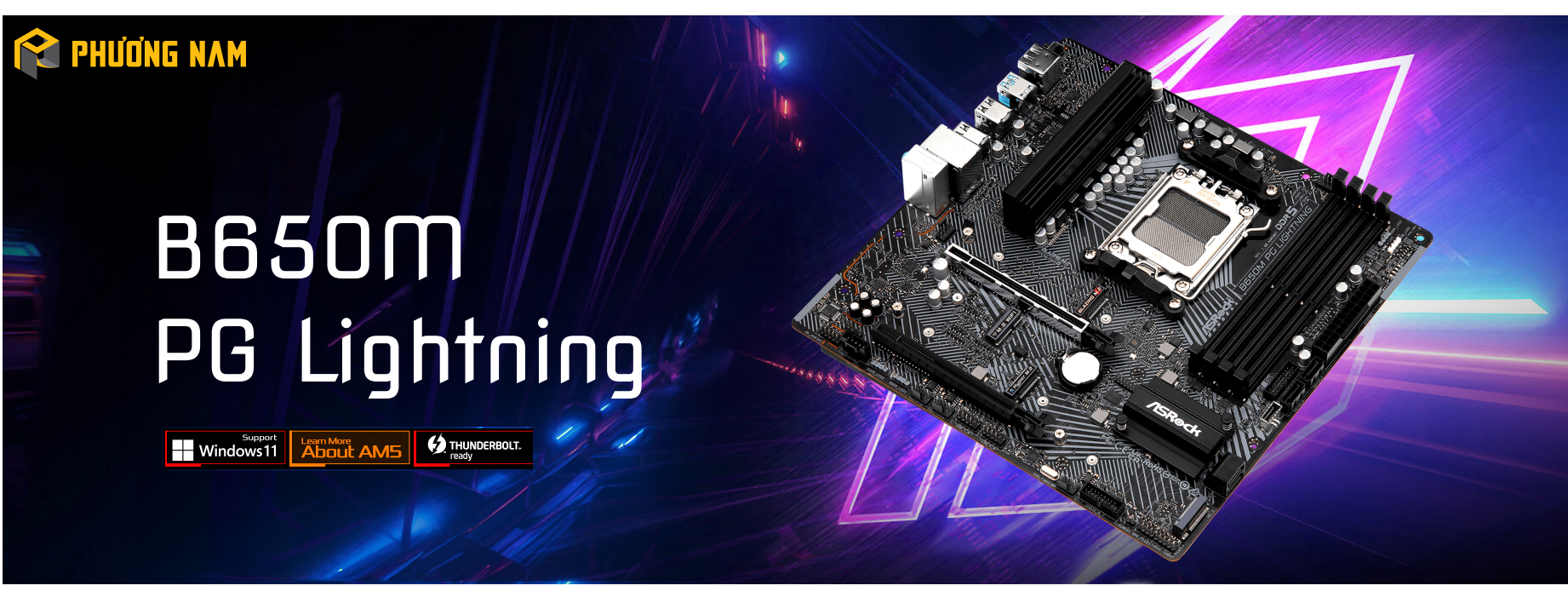 Mainboard ASRock B650M PG Lightning (AMD)