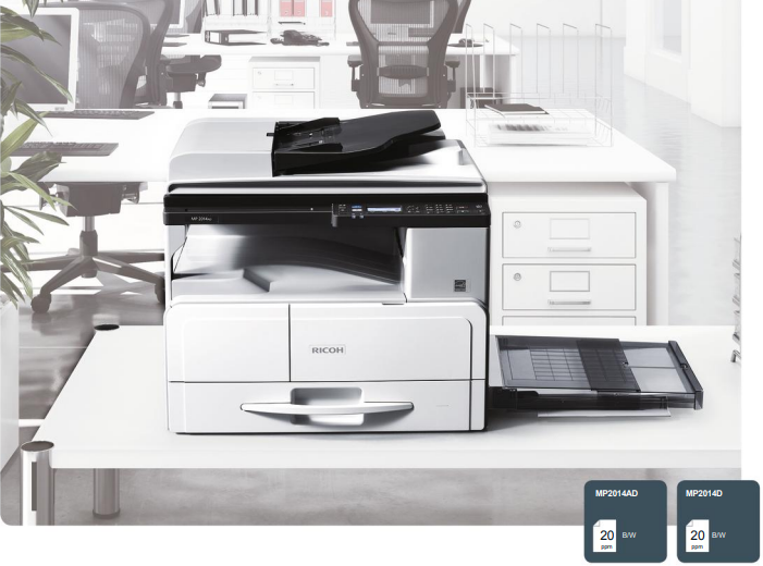 Máy photocopy Ricoh MP 2014AD với tốc độ 20 trang/phút