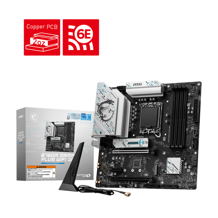 Mainboard MSI B760M GAMING PLUS WIFI DDR4 (Intel)